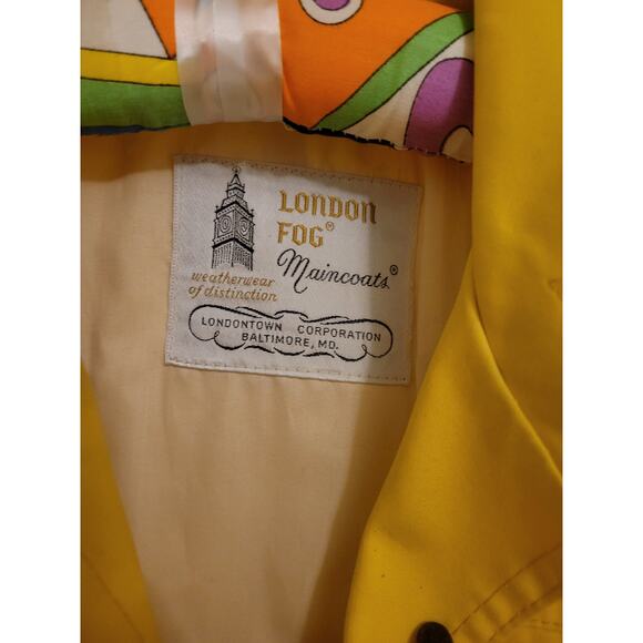 London Fog Maincoats Weatherwear Belted Trench Coat Yellow Womens Size 6 Regular - Picture 10 of 12